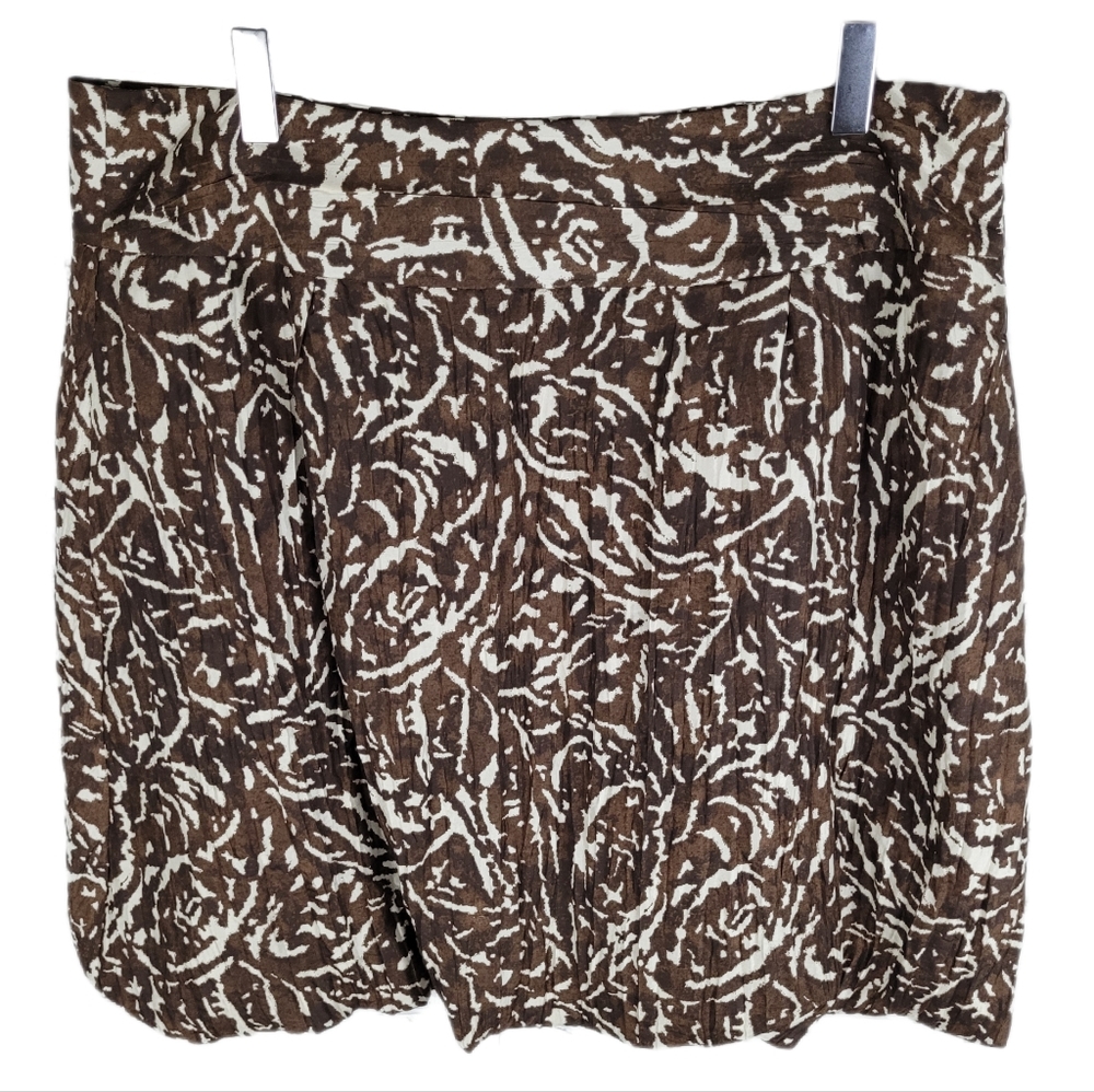 BANANA REPUBLIC | silk fully lined side zip skirt